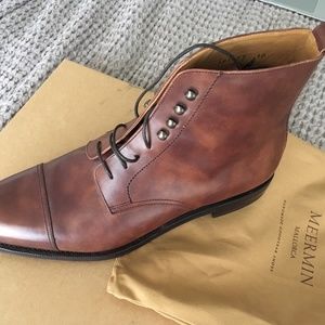 Meermin Mallorca Size 10 Boots - Cognac